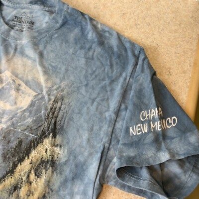 VTG 2003 The Mountain Chama NM Scenic Train Blue Tie Dye Audult L