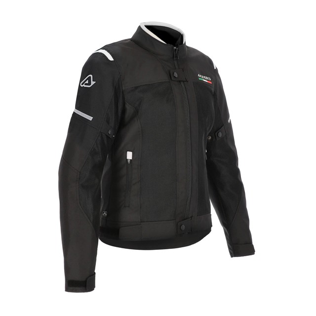 Veste ACERBIS Dual Road En Polyester Homologuée Sur Route Ruby Femme Noir/Blanc