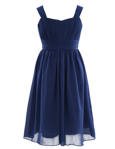 US Girls Chiffon Bridesmaid Wedding Party Flower Dress Pageant Prom Ball Gown - Picture 71 of 88