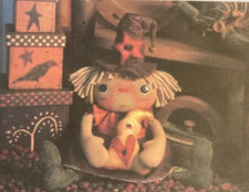 PATTERN Witch Raggedy Ann Doll & Ghost Doll Ornie NEW Threadbare Primitives CUTE