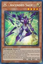 Yugioh! ZS - Ascended Sage - MP22-EN059 - Prismatic Secret Rare - 1st Edition Ne