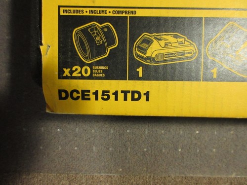 DeWalt, 20 Volt, MAX XR, Cordless Cable Stripper Kit, DCE151TD1, New in Box, NIB - Picture 20 of 21