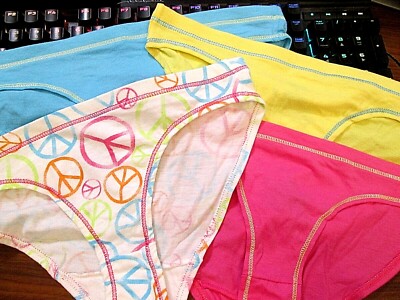 New Hanes,FruitLoom Etc Size 10/L Girls' Bikini Briefs 4 Pk Your Choice of Group