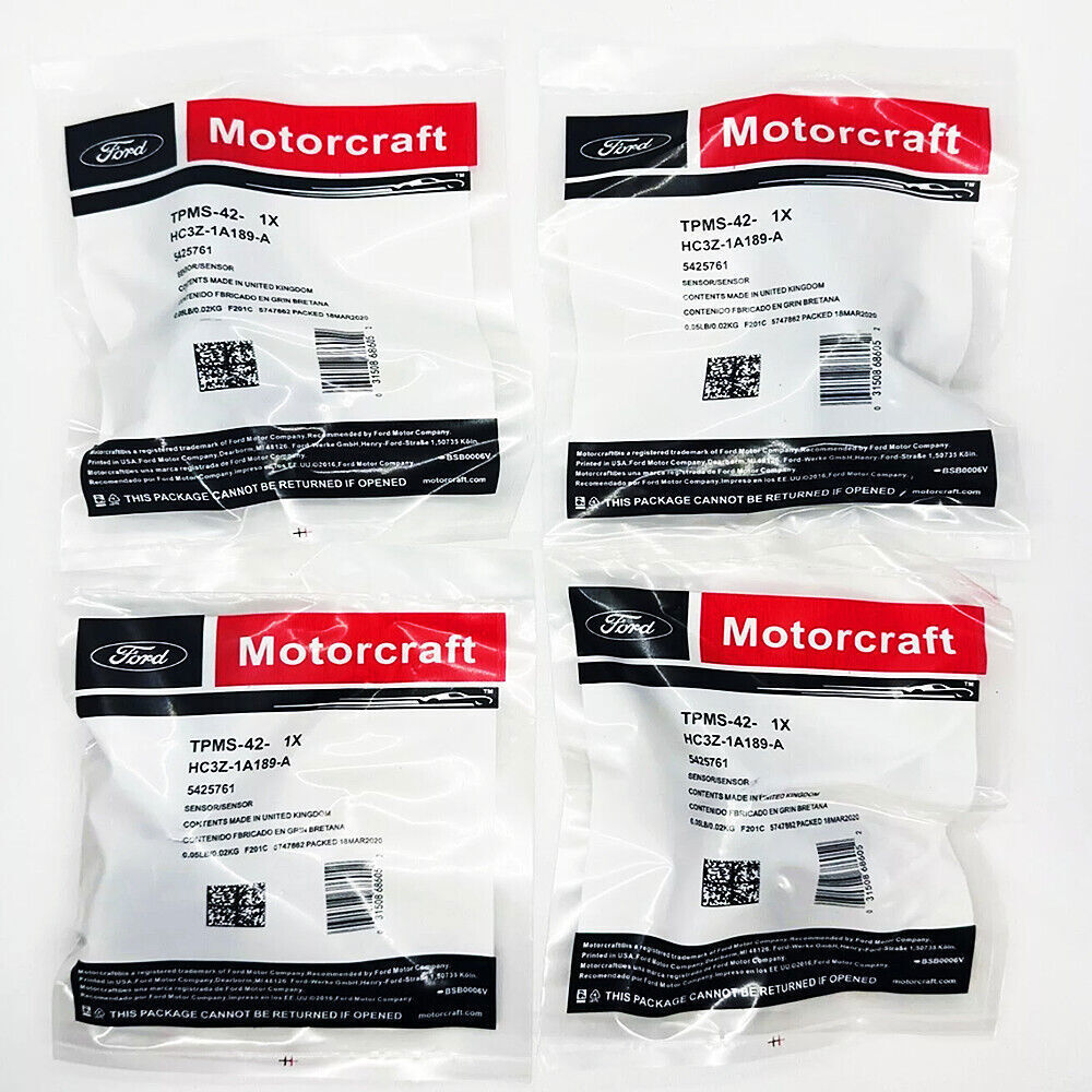 4PCS Ford TPMS Sensor HC3Z-1A189-A OEM Motorcraft TPMS42 Tire Pressure Monitor  