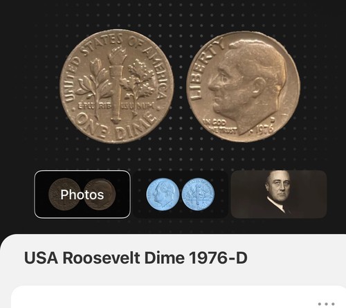 1976 Rosevelt-D Dime Mint Mark Error. Many Errors. - Picture 2 of 8