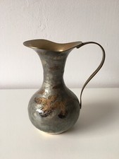 alte Messing Guss Krug Vase Dekor Alt Rarit&auml;t