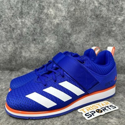 Adidas Powerlift 5 Weightlifting Shoes Mens Sz 9 Lucid Blue White Orange IH8237