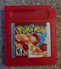 Pokemon Red Version Nintendo Game Bo (Game Only) CLEAN LABEL and Pins