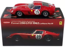 1/18 Ferrari 250 GTO 1962 LeMans 19 Red Diecast 08432A Box Jacket Case Issues