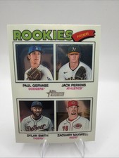 2026 Topps Heritage - Quad Rookies Dylan Smith, Jack Perkins, Zachary Maxwell...