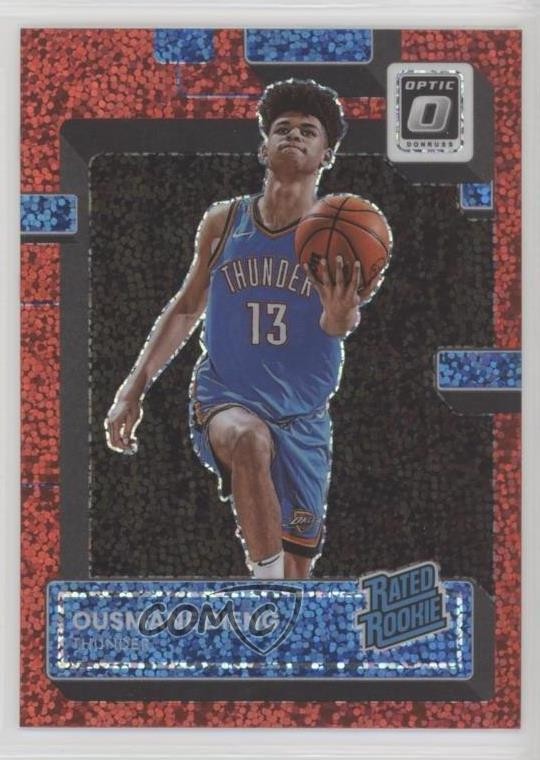 2022 Panini Donruss Optic Rated Rookie Red Sparkle Prizm Ousmane Dieng #220 11dc