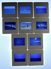 VTG 35MM SLIDE LOT OF 10 BAY AREA AMERICAS CUP SAILBOARD COMPETITION 1986 ACTION
