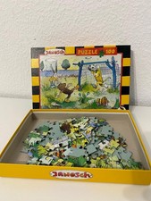 Janosch Puzzle 100 Teile – Fußballmotiv – kompletter Satz - Vintage selten