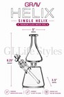 GRAV® HELIX™ CLEAR BEAKER BASE WATER PIPE, HOOKAH BONG, NEW WITH SLIGHT BLEMISH — photo 6