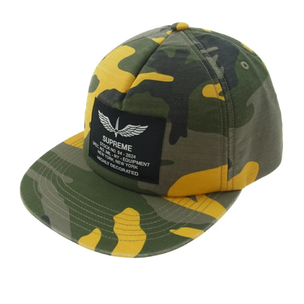 Casquette camouflage kaki Supreme 24SS Surplus 5 panneaux Surplus 5 panneaux