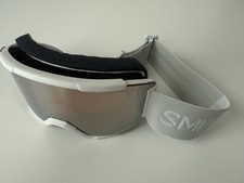 Smith Squad Ski Goggles, White w/ ChromaPop Rose Gold Mirror