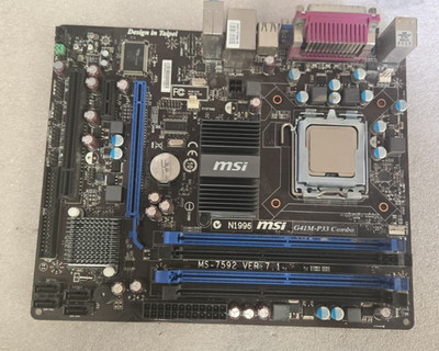 MSI G41M-P33, LGA775 Socket, Intel Motherboard WITH Intel SLB9K 3.16GHZ CPU USA