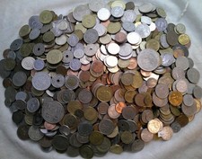 LOTTO DI  5 KG MONETE COINS SOLO STRANIERE ANNI fine 800-2020 BB+-SPL-SPL+ (501)