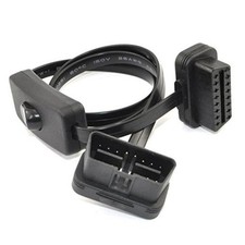 OBD 2 Cable Cord,Ultra Slim 16 pin M/F OBDII Extension Cable with Power
