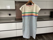 Ladies Boden fine knit, cream/stripe , size 10
