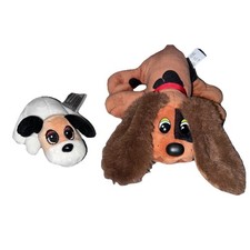 Pound Puppies 2024 Plush Lot Classic 7" Brown Spot Newborn 3.5" White Dog Toy