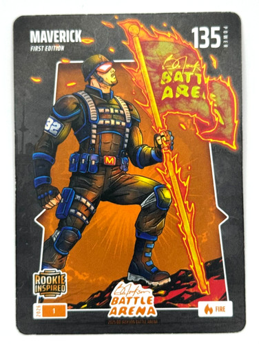 2026 Bo Jackson Battle Arena MAVERICK #1 COOPER FLAGG RC 1st Edition Fire