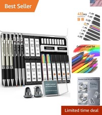 All-in-One Mechanical Pencil Set: Graphite Refills, Erasers More Included
