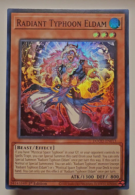 Yu-Gi-Oh!  Radiant Typhoon Eldam DOOD-EN013 Super Rare 1st Edition Near Mint