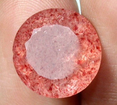 Natural Sunstone Weiß Rot IGITL Zertifiziert 7,7 ct Facettiert Lose Edelstein