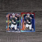 2025 Topps Chrome Caleb Williams #52 Red White & Blue Refractor+Ray Wave - bears