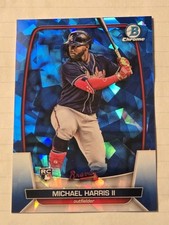 Michael Harris II Rookie Card 2023 Bowman Chrome BLUE #31 CONDITION NM-MINT . rookie card picture