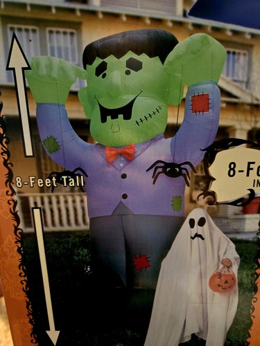 Airblown Inflatable Lighted Monster 8 Feet Halloween Decoration 2003 NOS - Picture 2 of 3
