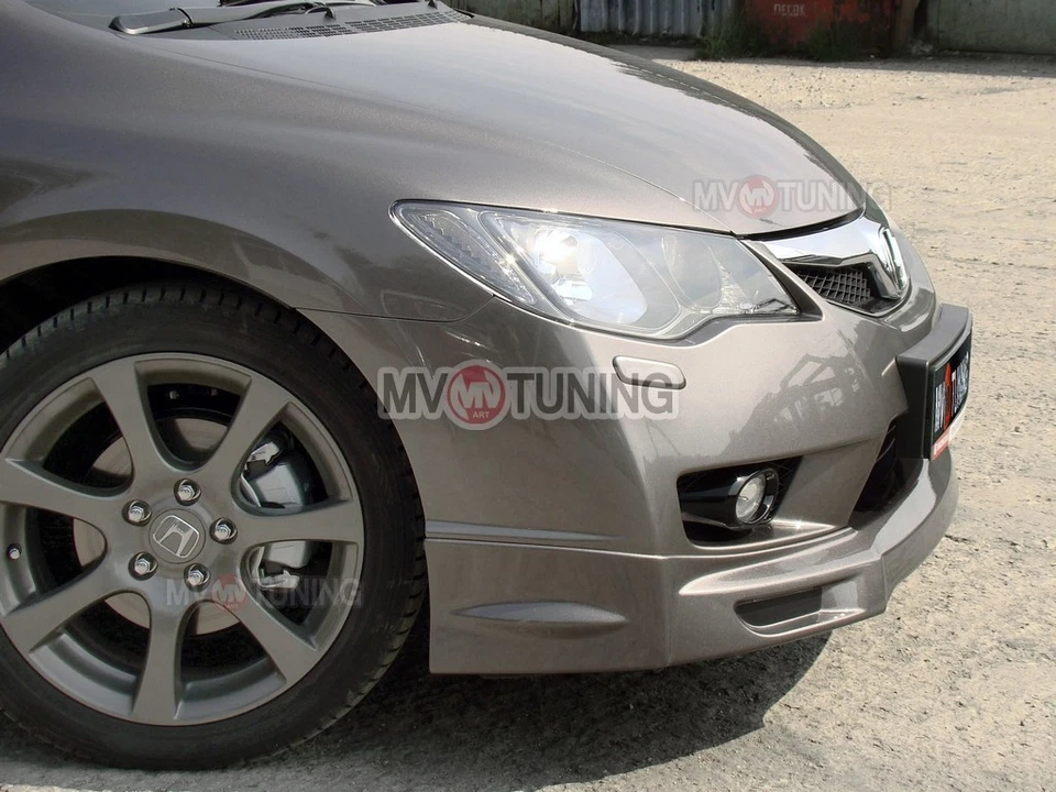 Front Lip Mugen Style for Honda Civic FD6 Acura CSX 2010-12 *FREE DHL SHIPPING* - Imagem 4 de 4