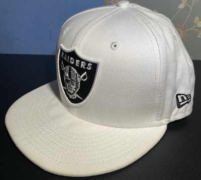 New Era Las Vegas Raiders 9Fifty Basic White Adjustable Snapback Hat Preowned