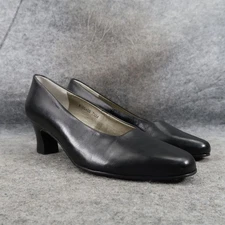 Walking Cradles Shoes Womens 7.5 Pumps Mark Lemp Classics Comfort Fashion Black