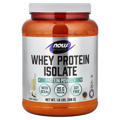 NOW Foods, Sport, Molke Protein Isolat, Pulver, Natürliche Vanille, 1.8 lbs (816