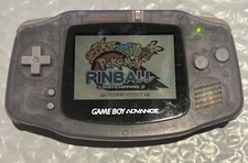Nintendo Gameboy Advance Console  -Glacier -Tested With Pokemon Pinball