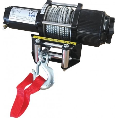 Treuil de traction électrique 12V 1800 kg avec câble en acier robuste