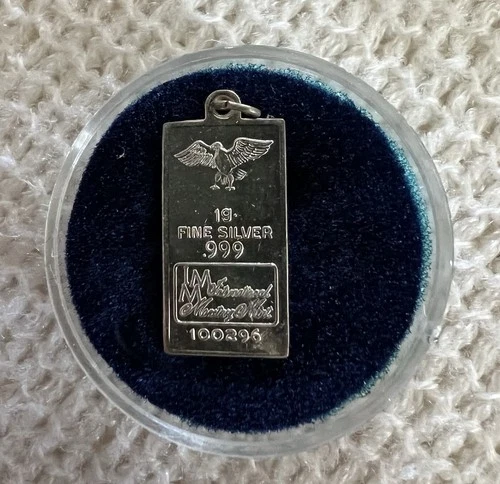 International Monetary Mint 1g .999 Fine Silver pendant