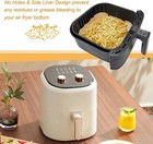 50x Disposable Non-Stick Paper Liner Square Food Grade Parchment Paper Air Fryer