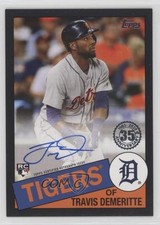 2020 Topps 1985 Topps Baseball Black 155/195 Travis Demeritte #85A-TD Auto 0e4z
