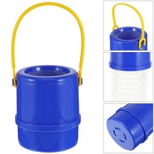Foldable Blue Plastic Umbrella Bucket Car Umbrella Holder Storage Bag