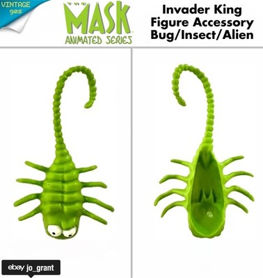 Vintage The Mask Animated Series Invader King Figur Zubehör Bug/Insect/Alien