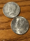 2 Beautiful Kennedy Half Dollars 1964 90% Silver Coins .7234 Ounces Of Silver