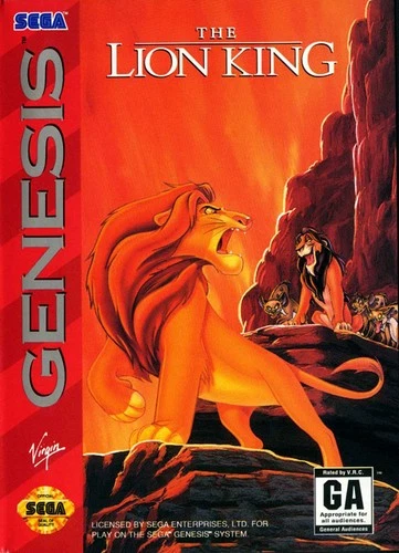 The Lion King For Sega Genesis Vintage