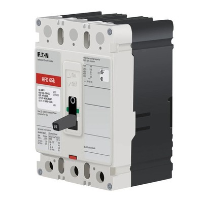 Eaton Cutler-Hammer HFD3050 3-Pole 50A 600V Circuit Breaker