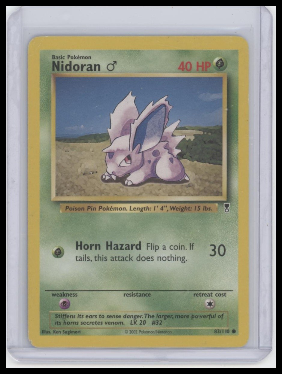 Nidoran (Male) 83/110- Legendary Collection - Common - Pokemon Card - NM