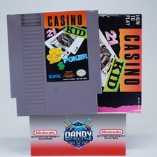 Casino Kid W/ Manual + Dust Cover - Authentic, Tested - NES