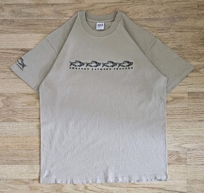 Vintage T-Shirt Amboss Single Stitch Beige Herren Extra Large