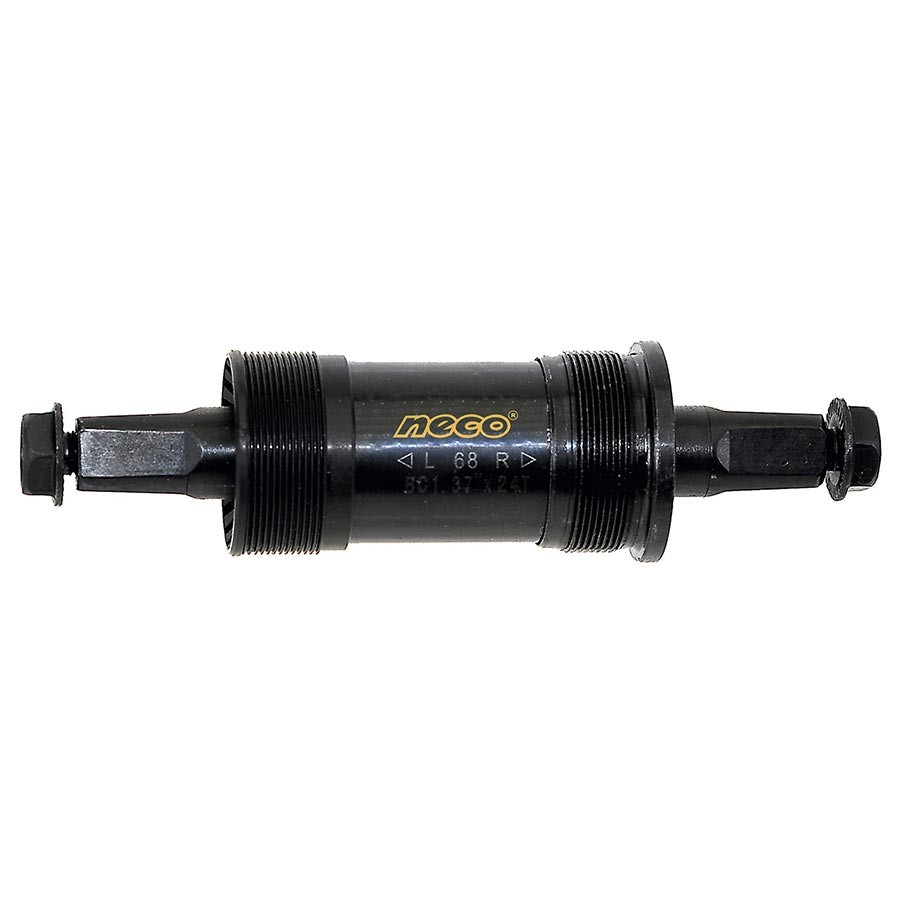 Neco ITA Square Taper Bottom Bracket - 70mm Italian BB Shell Steel Cups Black 4690₽